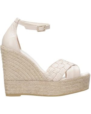 Espadrilles Sandalen Elfenbein - Natur