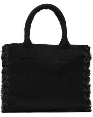 Pinko Cotton Handbag - Black