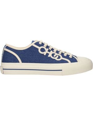 Jimmy Choo Fenix Sneakers/Denim Fabric - Blue