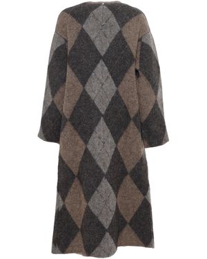 Lorena Antoniazzi Strickmantel - Grau