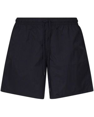 Fay Boxer Swimsuit With Drawstring - Blue