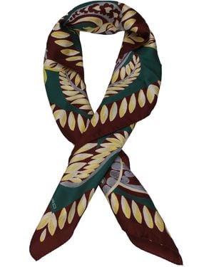Etro Multicoloured Silk Scarf - Black