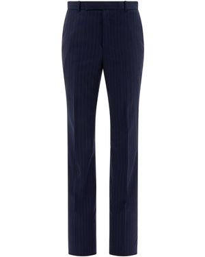 Givenchy Pinstriped Pantalers - Azul
