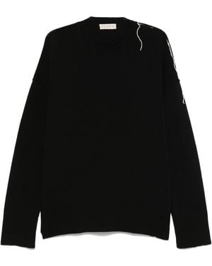 Paura Riccione Crewneck Sweater - Black