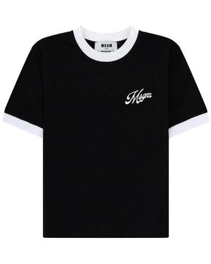 MSGM T-Shirt Con Logo - Black