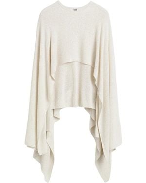 TOTEME Ecru Knitted Cape - White