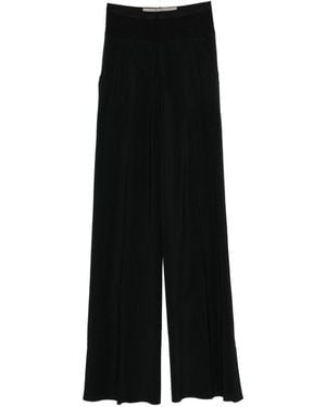 Rick Owens Bias Pantaloni Wide-Leg Trousers - Black