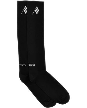 The Attico Socken Mit Logo - Schwarz