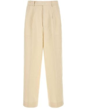 Bode Relaxed Pleated Pants - Natural