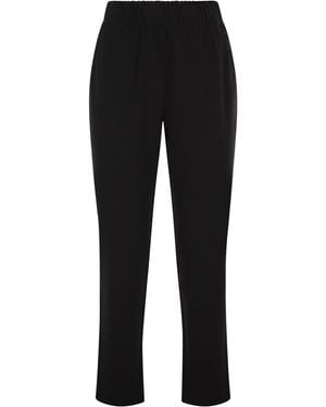 Weekend by Maxmara Wkdelfo Slim-fit Technische Jerseybroek Met Stretch - Zwart