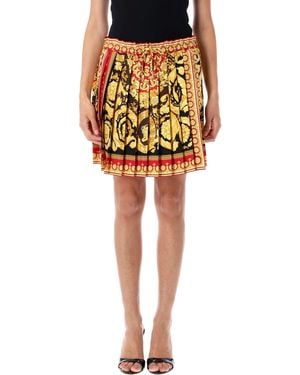 Versace Mini Skirt Parada Barocco - Gelb