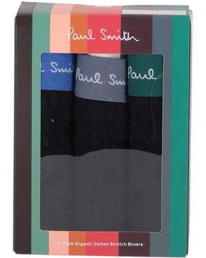 Paul Smith Heren Trunk 3-pack Mix Met Band - Zwart
