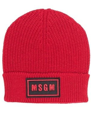 MSGM Cappello Lana Junior - Red