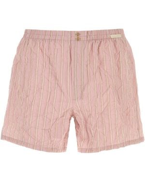 Dolce & Gabbana Embroidered Viscose Blend Boxer - Pink