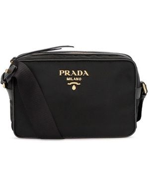 Prada Nylon -Logo -Kameratasche - Schwarz