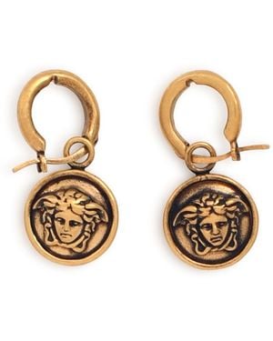 Versace 'Medusa' Brass Earrings - Metallic