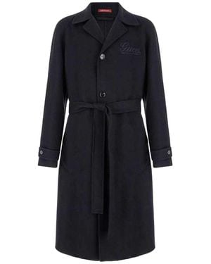 Gucci Wool Long Coat - Blue