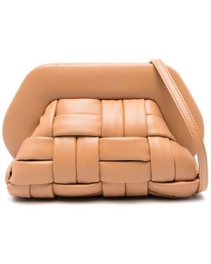 THEMOIRÈ Tia Weaved Vegan Leather Clutch - Pink