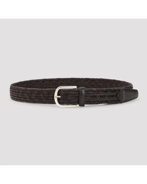 Canali Ledergürtel - Schwarz