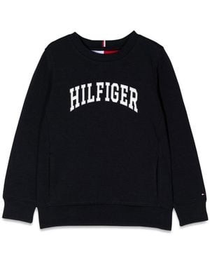 Tommy Hilfiger Varsity Crewneck Sweatshirt - Black