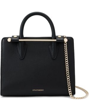 Strathberry Mini Tote Leather - Black