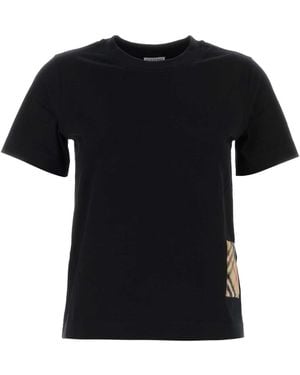 Burberry Crew Neck T-Shirt - Black