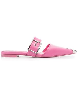 McQueen Alexander MC Queen beendete Ledermaultiere - Pink