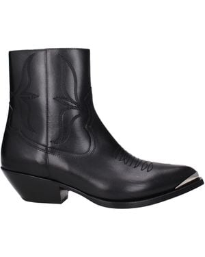 Celine Boots Männer Leder schwarz