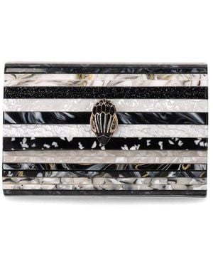 Kurt Geiger Party Eagle Black White Clutch Bag