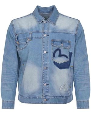 Evisu Jacket Made Of Denim - Blue