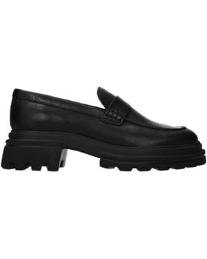 Hogan Loafers Leather - Black