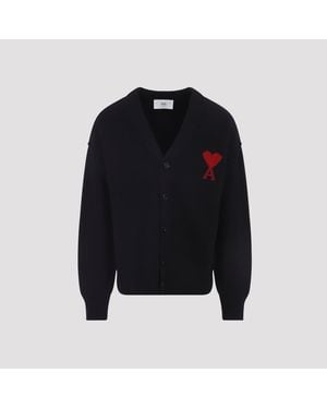 Ami Paris Adc Cardigan - Schwarz