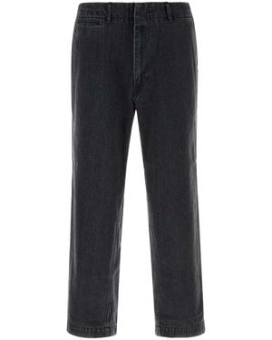 Nanamica Wide Denim Trousers - Black