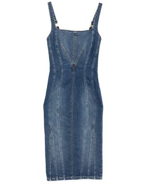 Elisabetta Franchi Denim Cotton Dress - Blue