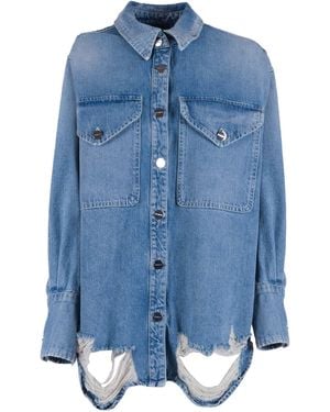 Dondup Shirt Cotton - Blue