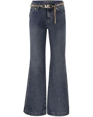MICHAEL Michael Kors Denim Flair jeans con cintura - Blu