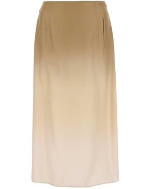 Prada Silk Skirt - Natural