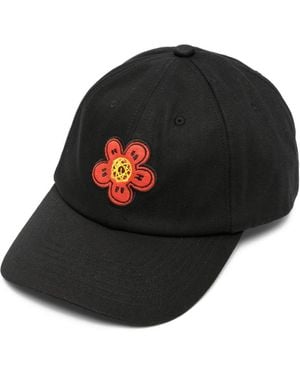 KENZO FUTURA Logo Cotton Baseball Cap - Black