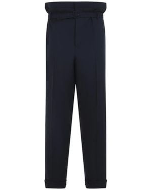Saint Laurent Wool Pants - Blue