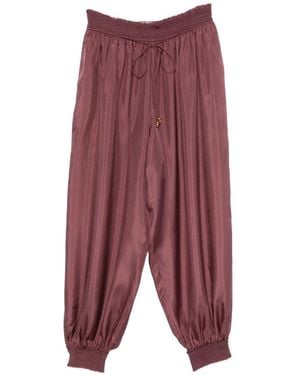 Zimmermann Relaxed Drawstring Pants - Purple