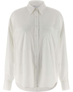 Nude Bat Sleeve Shirt - White