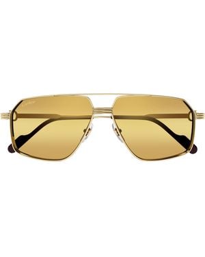 Cartier Première De Ct0270s -013 - Gold / Orange - Zwart