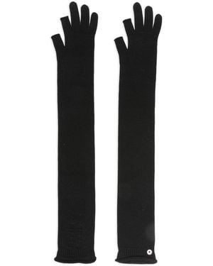 Rick Owens Vingerloze Handschoenen - Zwart
