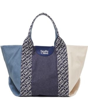 See By Chloé See By Chloé Letizia Tote Bag - Blue