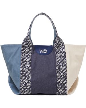 See By Chloé Ver por Chloe Ver por Chloé Letizia Tote Bag - Azul
