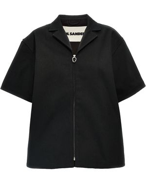 Jil Sander Denim Shirt Camicie Nero-Donna
