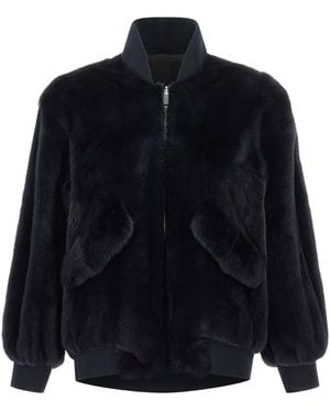 Blancha Bomber Fur Blue