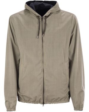 Herno Reversible Kapuzenjacke - Grau