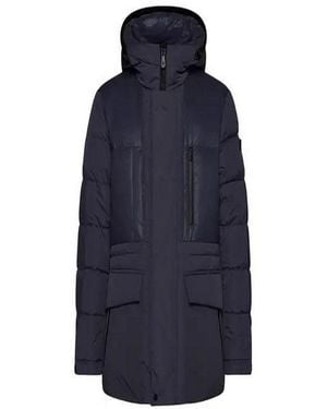 Peuterey Nylon Hooded Parka - Blue