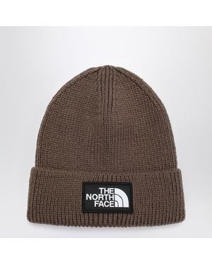 The North Face Beanie With Logo Patch - Brown